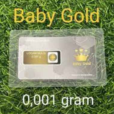 BABY GOLD 0,001GRAM logam mulia 24 karat emas murni 0,001gr emas mini