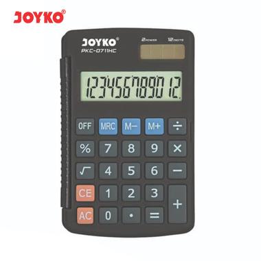 Joyko PKC-0711HC Kalkulator [12 Digits] BLACK