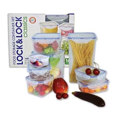 Lock N Lock Set Food Container Lunch Box Set Gift Box