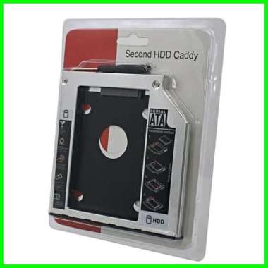HDD Caddy DVD To HDD / SSD 9.5mm & 12.7mm Second Hard Disk Caddy - 9.0mm Ukuran 9.5mm