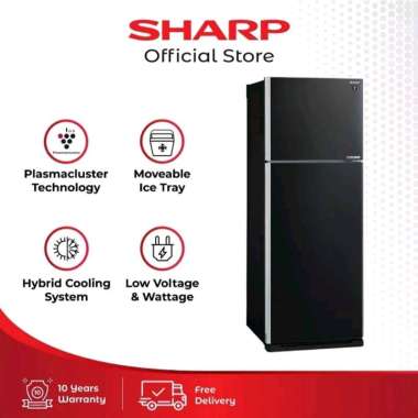 SHARP SJ-IG571PG-BK Kulkas 2 Pintu