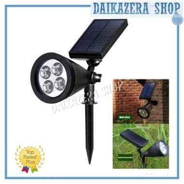 Lampu Taman Tenaga Surya / Solar Cell / 4 LED