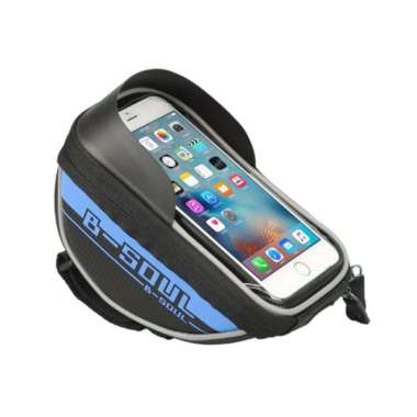 B-SOUL Phone Holder Bag Front Handlebar Bike Waterproof Bicycle Bag 6.5 inch Tas Stang Depan Sepeda 