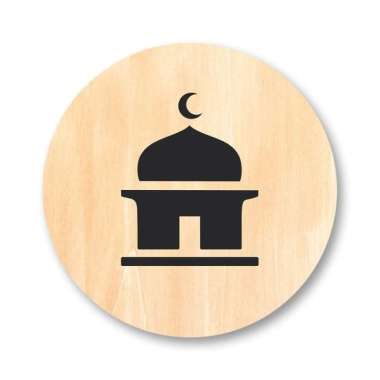 Papan Tanda Mushola - Prayer Room Sign - Mushola Sign