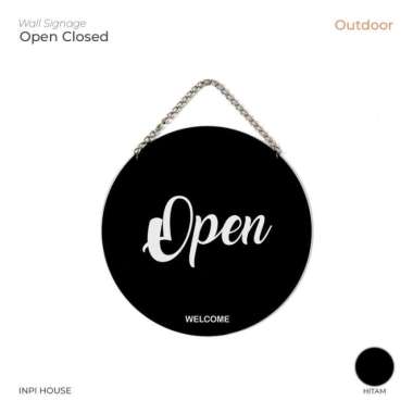 Sign Board Open Closed Akrilik - Open Close Signage - Sign Pintu Toko