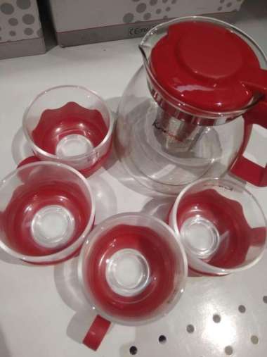 Krishome tea set / kris tea set Merah