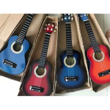 GITAR UKULELE KENTRUNG/AKUSTIK/GITAR KECIL SENAR 4 - Ukulele 100 % ORIGINAL Multicolor