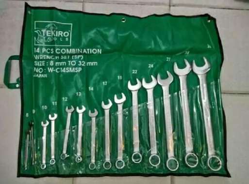 kunci ring pas set 14 pcs (8-32) sunk panel tekiro