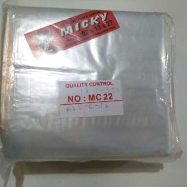 Mickey Kantong Plastik PP 02 micron 12x25