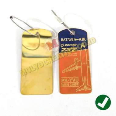 Gantungan Kunci Pesawat Ganci Pesawat Batavia Air Boeing 737 Mulyocreative