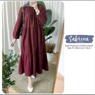 SABRINA MIDI DRESS // TUNIK WANITA POLOS // GAMIS 2022 TERBARU MODERN // BAJU DEWASA WANITA // ATASA