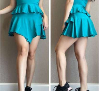 Rok model rumbai untuk senam aerobik line dance zumba yoga gym fitness Tosca