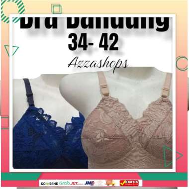 Bra Bh Renda Kutang Beha Bandung Busa Tipis Tanpa Kawat 34 - 42 42