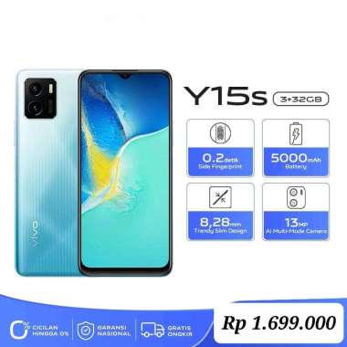 VIVO Y15s ram 3+32GB GARANSI RESMI 1TAHUN