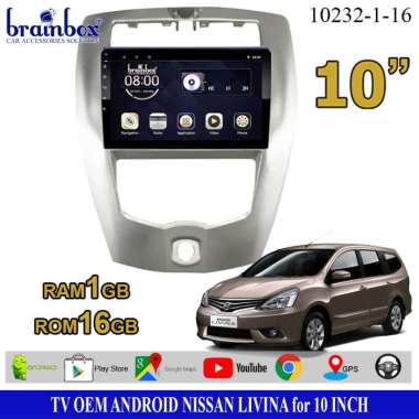 Brainbox TV Mobil OEM Nissan Livina 2007-2018 Android Headunit Tape Mobil Head Unit 1GB + 16GB