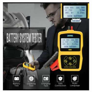 Alat Cek Kondisi Tes Baterai Aki Charger Mobil Motor Tester Voltase