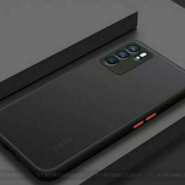 Case Oppo Reno 6 4G Original Case Dove Transparent Hard Case 2021 reno 6 4G - Hitam