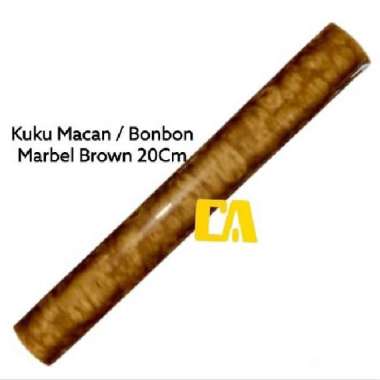 KUKU MACAN / BON-BON / LIS KERAMIK 20CM MARBLE BROWN