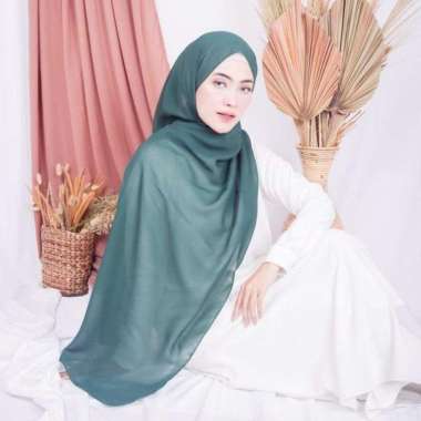 Rifanyhijab - Bella Pashmina Green Bottle