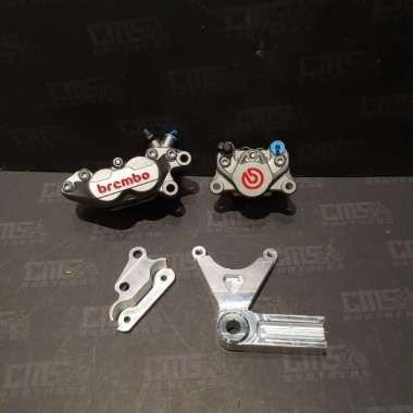 Kaliper Brembo 4P 2P Original Set Bracket Depan Belakang Ninja RR