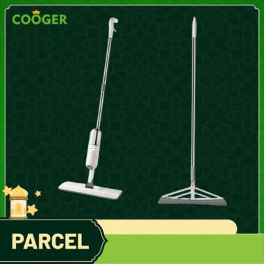 COOGER BUNLDE Pel Spray Mop Otomatis Dengan Pel Sapu Karet Wiper