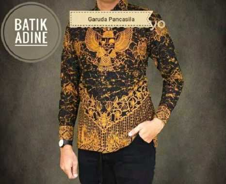 @kemeja batik garuda pancasila terbaru lengan panjang baju batik