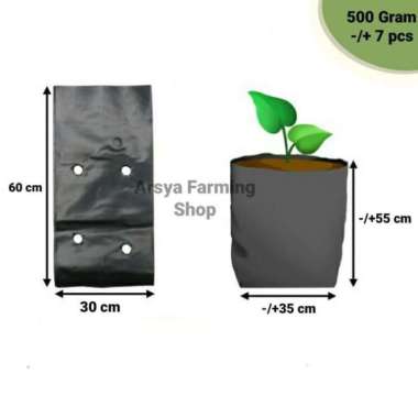 Polibag / Polybag Tanaman 60 X 60 Cm Isi 500 Gram ( -/+ 7Pcs)