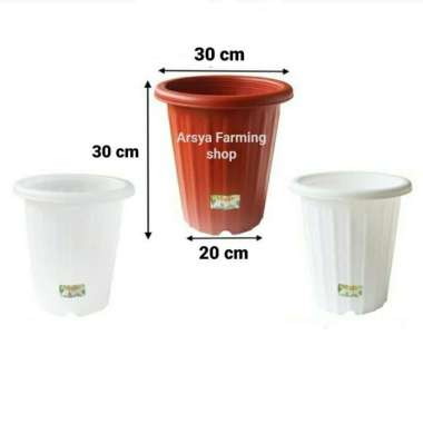 Pot Bunga Yogap Ypt 30 Cm Tinggi Cokelat