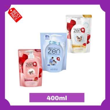 ZEN sabun mandi cair refill /body wash zen 400ml - all variant Sandalwood