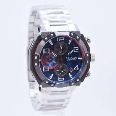 BALMER B.8145MS - Jam Tangan Pria Analog ORIGINAL - Plat Biru