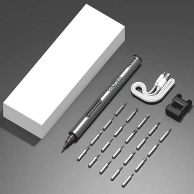 Vinero Renner Set Obeng Elektrik 20in1 Portable Screwdriver Magnetic Versi 2 (10 bits)