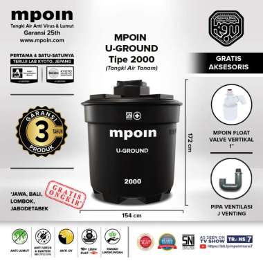 TANGKI AIR MPOIN U-GROUND 2000 LITER | TOREN AIR | TANDON AIR