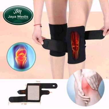 Deker Lutut Magnetik Untuk Kesehatan 1 Pasang Hitam 1 PCS