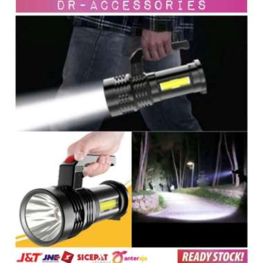 Senter Camping Senter Flashlight 4 Mode COB 7031