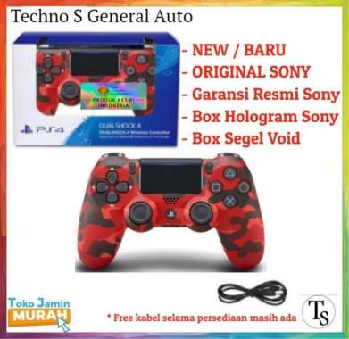 Stick PS4 Original Mesin Garasi Resmi 1 Tahun - Stik PS4 Gamepad PS 4 Hitam