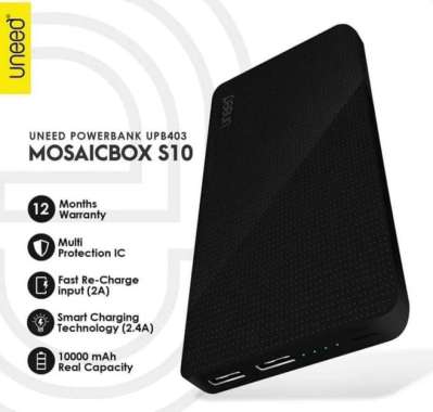 UNEED MosaicBox S10 Powerbank 10000mAh Smart Charging 2.4A - UPB403