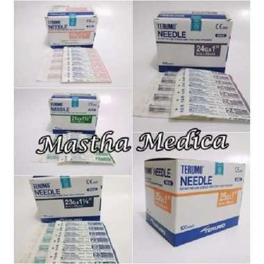 Disposable Needle Sterile Jarum Terumo Isi 100 Pcs 21g