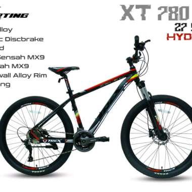 Sepeda 26 Trex Sporting XT 780 AL 3x9 27 Speed Alloy Rem Hidraulic