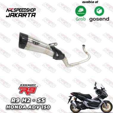 Knalpot R9 H2 Ss Carbon Honda Adv 150 Fullsystem
