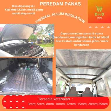 Peredam Panas Suara Kap Mesin Mobil dan Atap Rumah 8mm x 1M x 1M