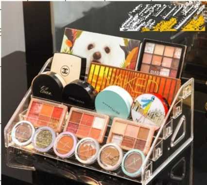 ONE K42 Rak Organizer Kosmetik Acrylic 7TINGKAT / Rak Akrilik Tempat Lipstik / Rak Kutek / Rak Parfu