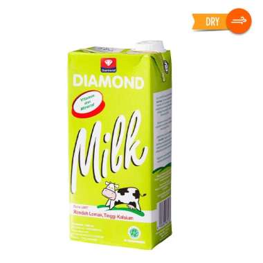 Promo Harga Diamond Milk UHT Low Fat High Calcium 1000 ml - Blibli