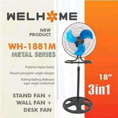 Kipas angin berdiri welhome wh-1681