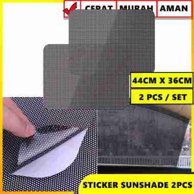 STIKER TABIR SURYA STICKER SUN SHIELD ELEKTROSTATIK ISI 2 PCS