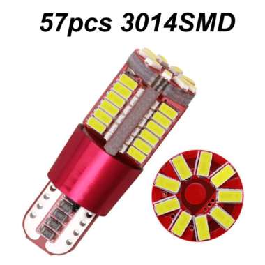 LAMPU T10 LED 57 TITIK CANBUS SENJA MUNDUR MOBIL MOTOR ULTRA BRIGHT 1PCS BIRU warna