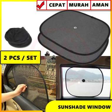 2PCS TABIR SURYA JENDELA MOBIL SUN SHADE PELINDUNG MATAHARI