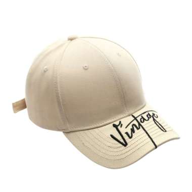 Baseball cap : VINTAGE - Topi Baseball Topi Pria Topi Wanita Topi Olahraga One Size BEIGE