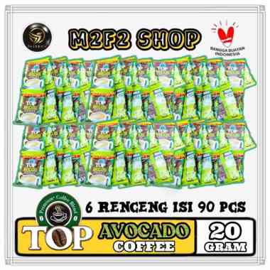TOP Avocado Coffee | Kopi Alpukat Sachet - 20 gr (Kemasan 6 Renceng)