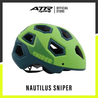 Helm Sepeda NAUTILUS SNIPER MTB / Urban / Lipat / Listrik green