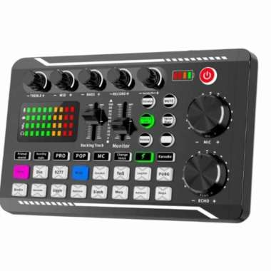 amplifier mixer Bluetooth karaoke efek suara mic mikrofon laptop live TERBAIK Multicolor